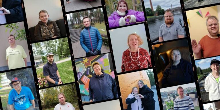 Kuvakollaasi, yksittäisissä kuvissa ihmisiä.